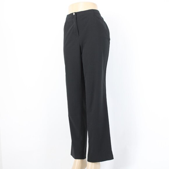 Chicos Zenergy Pant Sz 1 x 31 Reg Black Pockets Polyester Spandex Pant - Picture 4 of 16